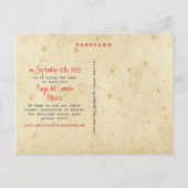 vliegreizen Save the Date Briefkaart (Achterkant)