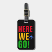 Vliegreizen sms'en. bagagelabel (Voorkant verticaal)