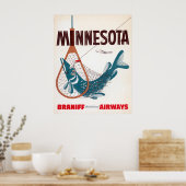  vliegreizen van Minnesota Poster (Keuken)