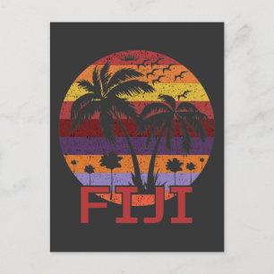 vliegreizen voor de zomervakantie op Fiji Briefkaart