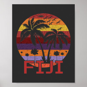 vliegreizen voor de zomervakantie op Fiji Poster