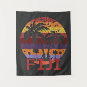 vliegreizen voor de zomervakantie op Fiji Wandkleed