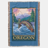 Vliegscène — Vintage Travel Poster Deken (Voorkant Verticaal)