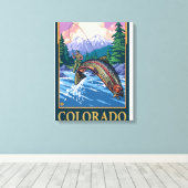 VliegscèneColorado Canvas Afdruk (Insitu (Houten vloer))