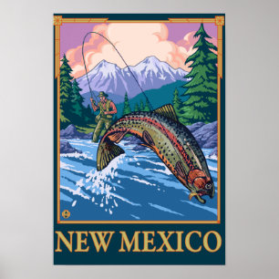 VliegscèneNieuw-Mexico Poster