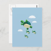 Vliegschildpad Briefkaart (Voorkant / Achterkant)