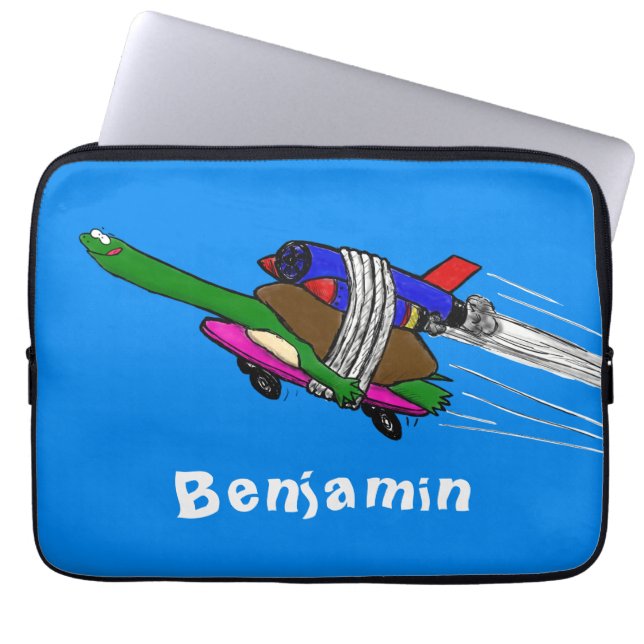Vliegschildpad Laptop Sleeve (Voorkant)