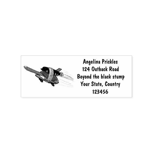 Vliegschildpad Rubberstempel (Afrduk)