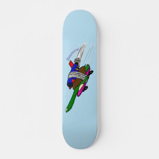 Vliegschildpad Skateboard (Voorkant)