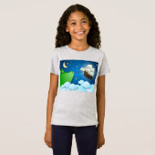 Vliegschip bij aanlanding t-shirt (Voorkant volledig)