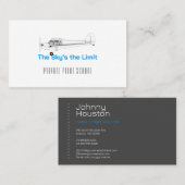 vliegschool | instructeur visitekaartje (Voorkant / Achterkant)