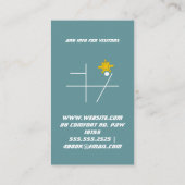 Vliegschool Visitekaartje (Achterkant)