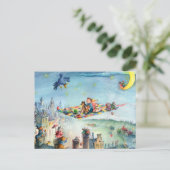 Vliegtapijtride - Briefkaart voor kinderen (Staand voorkant)