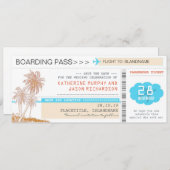 Vliegtickets Boardingpass Save the Date Design (Voorkant / Achterkant)