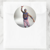 Vliegtijdsprong Ronde Sticker (Tas)