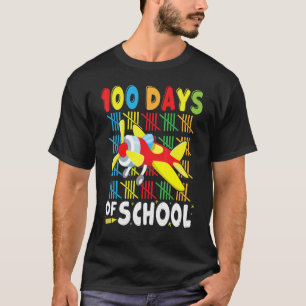 Vliegtuig 100 dagen schoolkleding voor leraren B T-shirt