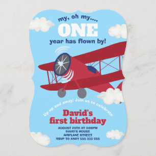Vliegtuig 1 jaar na geboorte kaart