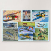 vliegtuig 20x30 puzzel met 1014 stuks legpuzzel (Horizontaal)