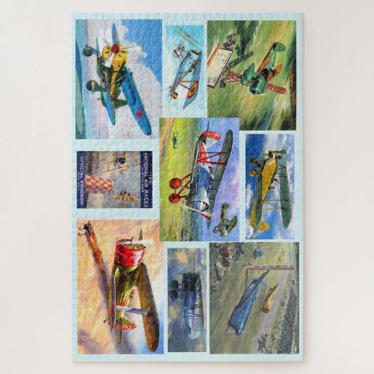 vliegtuig 20x30 puzzel met 1014 stuks legpuzzel (Verticaal)