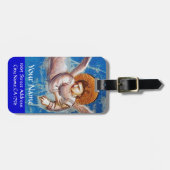 VLIEGTUIG ANGEL MONOGRAM BAGAGELABEL (Voorkant horizontaal)