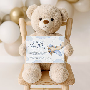 Vliegtuig Aviator Boeken voor Baby Insteekkaart Informatiekaartje