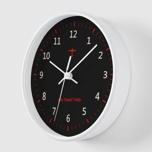 Vliegtuig Aviator Clock Dark (Hoek)