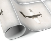 Vliegtuig B&W Cadeaupapier (Rol Hoek)