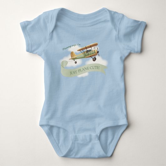 Vliegtuig Baby Gift Romper (Voorkant)