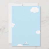 Vliegtuig Baby shower Prijs Spel Kaarten (Achterkant)