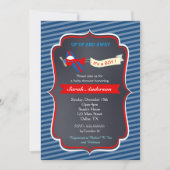 Vliegtuig baby shower uitnodigingen (Voorkant)