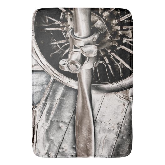  vliegtuig badmat (Voorkant Verticaal)