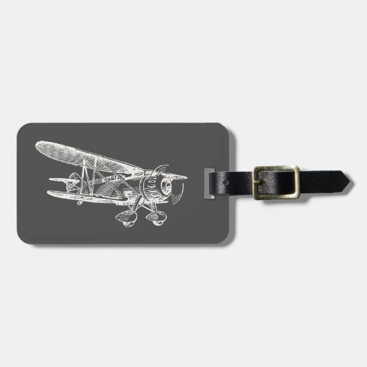  vliegtuig bagagelabel (Voorkant horizontaal)