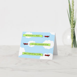 Vliegtuig Banners Aankondiging