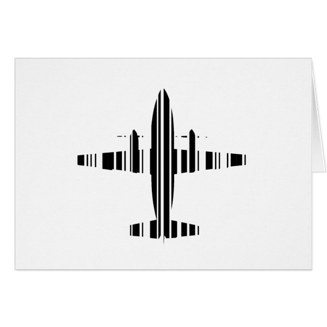 VLIEGTUIG BAR CODE Jetstream Barcode Patroon Ontwe (Voorkant Horizontaal)