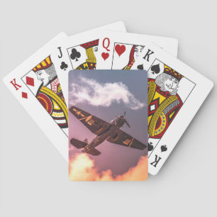  vliegtuig Beauful Sky Pokerkaarten