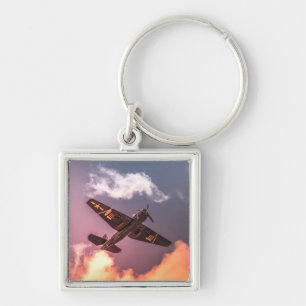 vliegtuig Beauful Sky Sleutelhanger