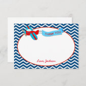 Vliegtuig bedankt kaarten (Voorkant / Achterkant)