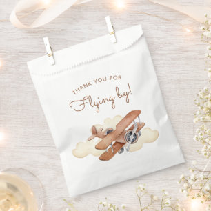  Vliegtuig Biplane Boy's Birthday Bedankzakje