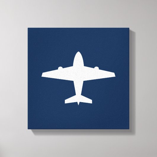 Vliegtuig Canvas Art Print (Voorkant)