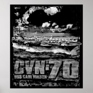 Vliegtuig carrier Carl Vinson Poster