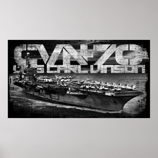 Vliegtuig carrier Carl Vinson Poster (Voorkant)