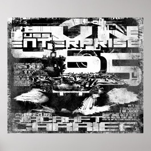 Vliegtuig carrier Enterprise Poster (Voorkant)