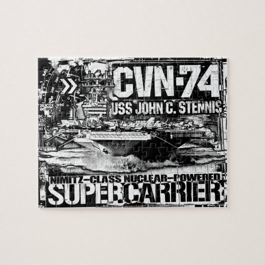 Vliegtuig carrier John C. Stennis Puzzle Legpuzzel (Horizontaal)