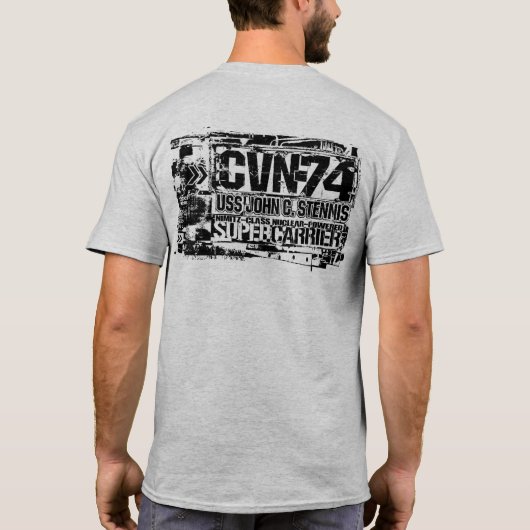 Vliegtuig carrier John C. Stennis T-Shirt T-Shirt (Achterkant)