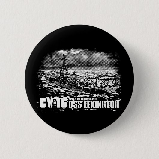 Vliegtuig carrier Lexington Button (Voorkant)