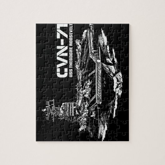 Vliegtuig carrier Theodore Roosevelt Fuji puzzle Legpuzzel (Verticaal)