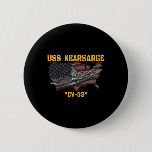 Vliegtuig Carrier Uss Kearsarge CV-33 Veteran Day Ronde Button 5,7 Cm