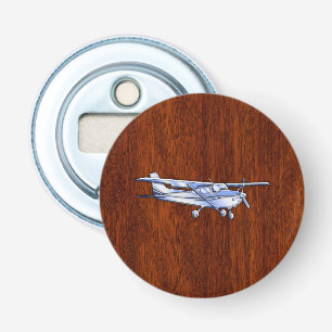 Vliegtuig Cessna Cessna Flying Mahogany Button Flesopener