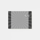 Vliegtuig Classic Cessna Silhouette Sunburst Post-it® Notes (Voorkant)