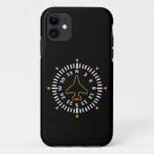 Vliegtuig Compass Flight Instrument Case-Mate iPhone Case (Achterkant)